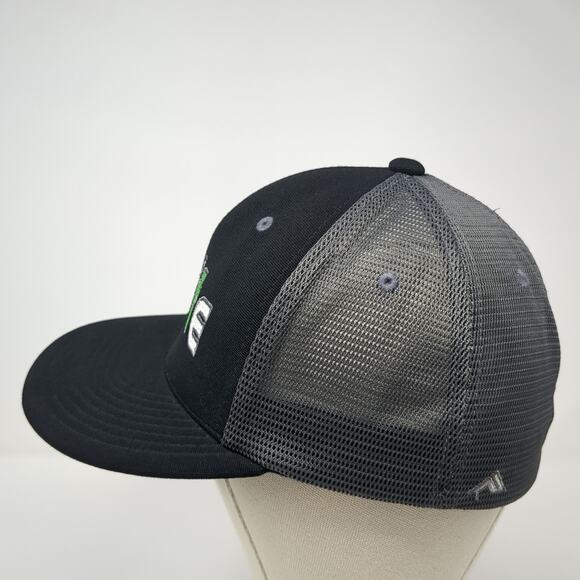 Ignite Fitted Trucker Hat Black One Size Lightweight Mesh Back Pacific Headwear - Picture 3 of 10